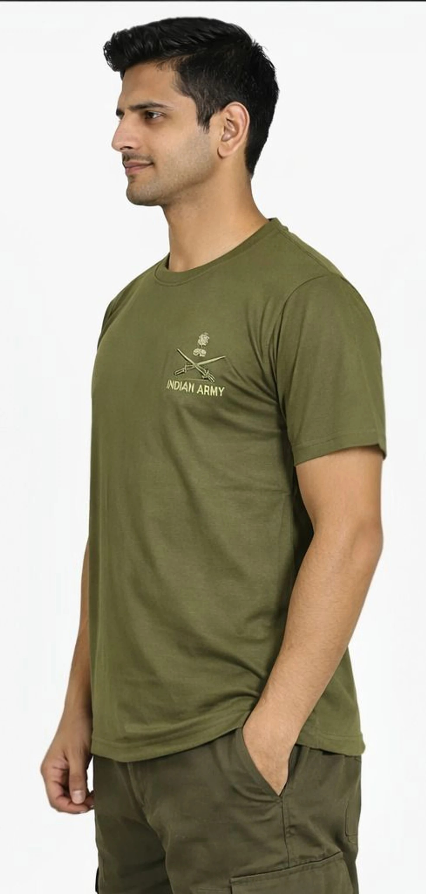 Indian Army New Pattern T-Shirt (with IA 3D logo)